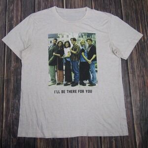 Friday Saturday Friends Shirt Mens Large TV Show Cast Graphic I'll Be There Tee